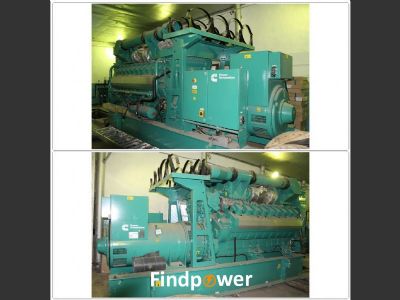 Pre-Sales Marketing EXW RUSSIA: 3.08MWe CUMMINS QSV91G 1540 [1925 kVAx2] Unused Natural gas Generators 2007y 50Hz 400V